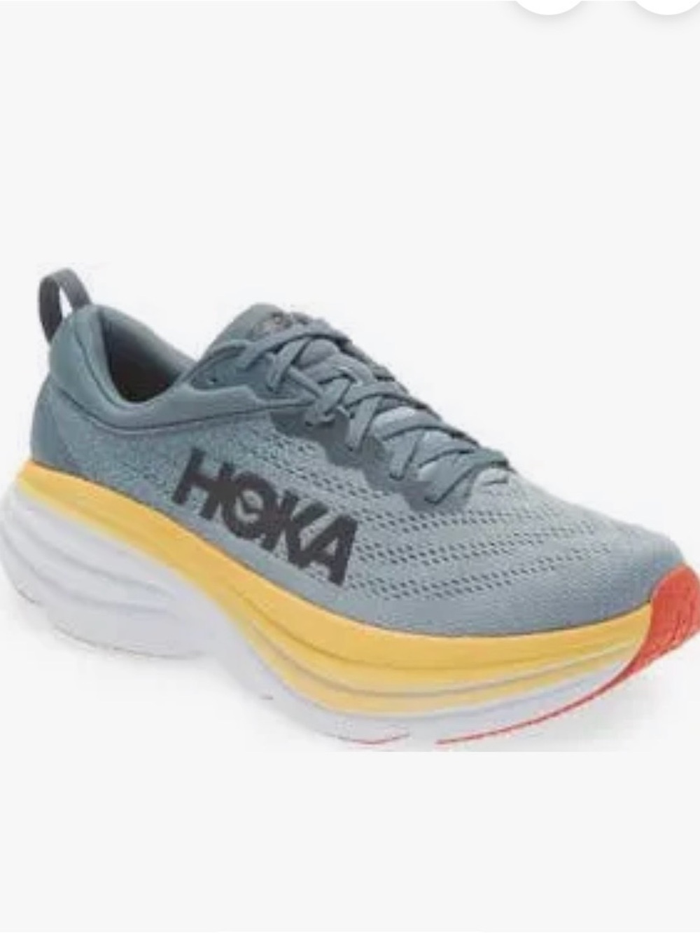 Hoka Men's Bondi 8 Sneakers - Size 10.5 Wide - Slate Blue